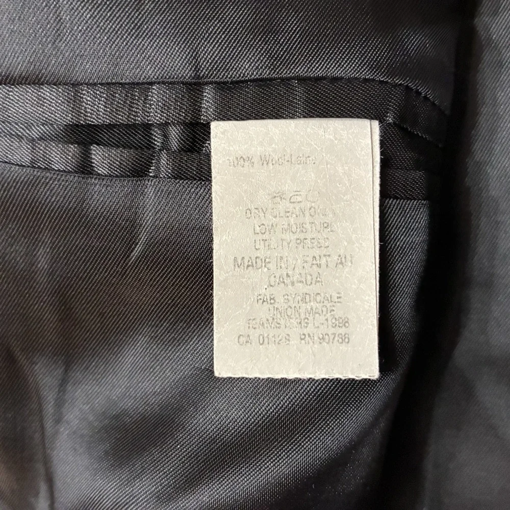 Lauren Polo Ralph Lauren 46S Gray Pinstripe 100% Wool Blazer Sport Coat Jacket